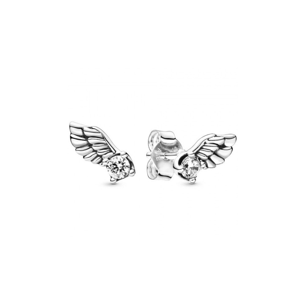 Pandora Sparkling Angel Wing Stud Earrings  298501C01
