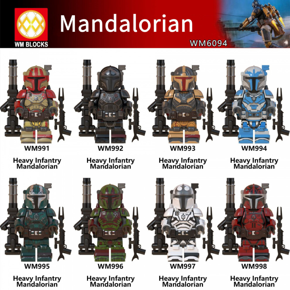 Fit Lego Star Wars Mandalorian Heavy Infantry Minifigures