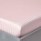 Homescapes (Single, Pink) Egyptian Cotton Satin Stripe Fitted Sheet 330 TC 1