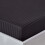 Homescapes (Small Double, Black) Egyptian Cotton Satin Stripe Fitted Sheet 330 TC 1