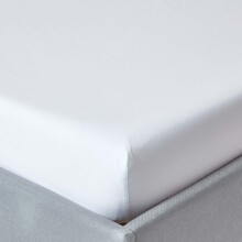 (Single, White) Egyptian Cotton Fitted Sheet 200 TC