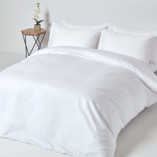 Homescapes (King, White) Egyptian Cotton Fitted Sheet 1000 TC 2