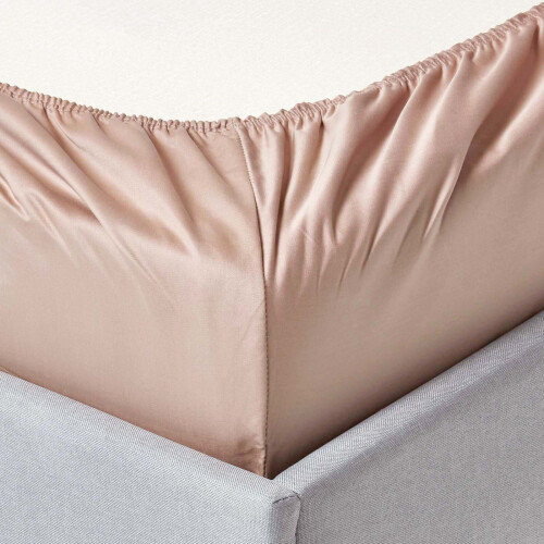 Homescapes (Small Double, Beige) Egyptian Cotton Fitted Sheet 1000 TC 1