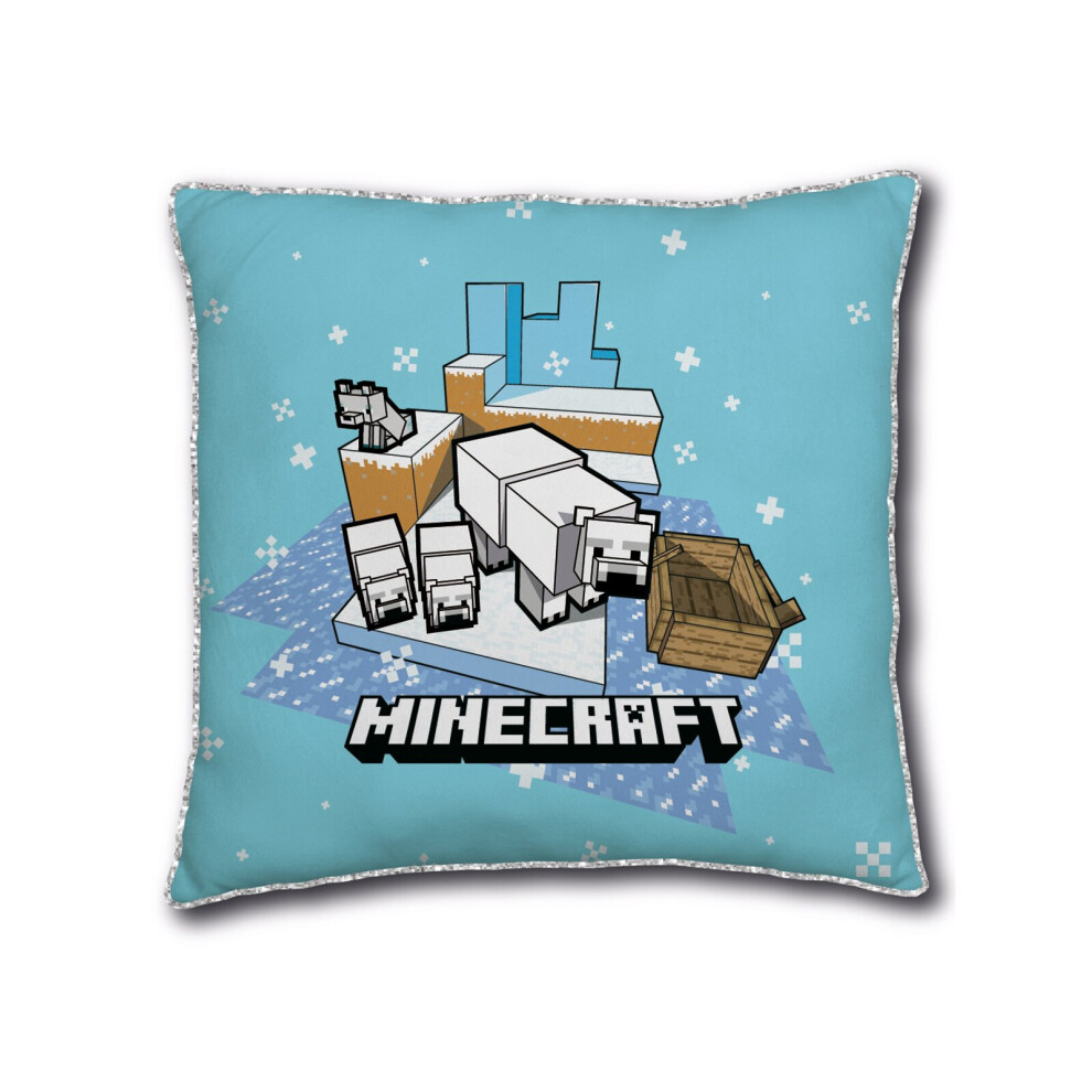 Minecraft Polar Bear Square Cushion
