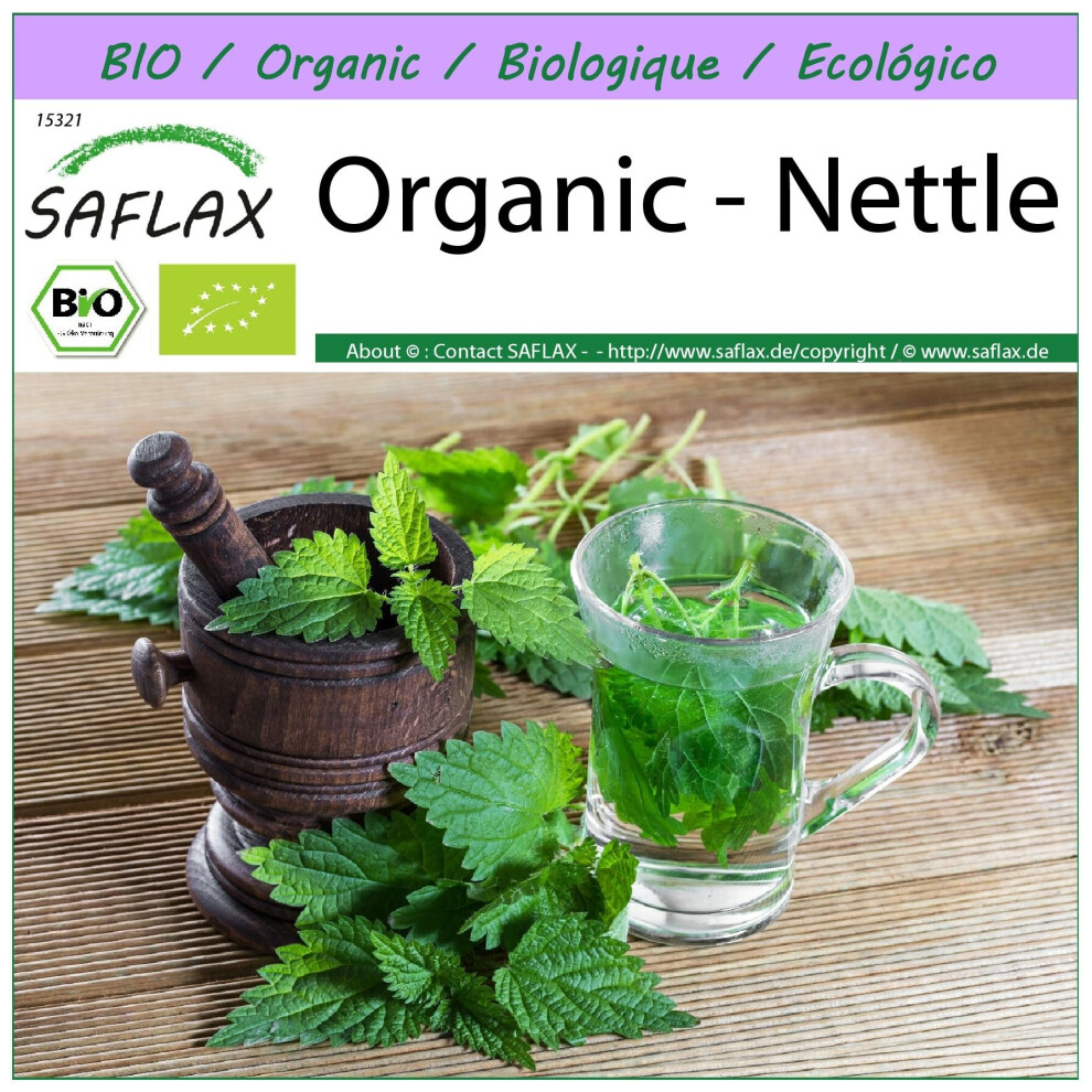 SAFLAX - Organic - Nettle - 2000 seeds  - Urtica dioica