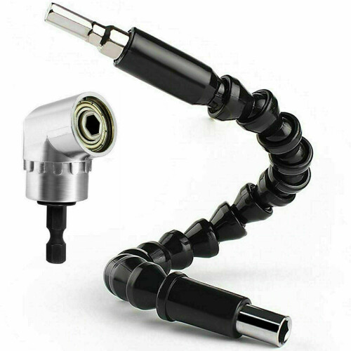 2pcs Right Angle Drill and Flexible Shaft Bits Extension Screwdriver 1