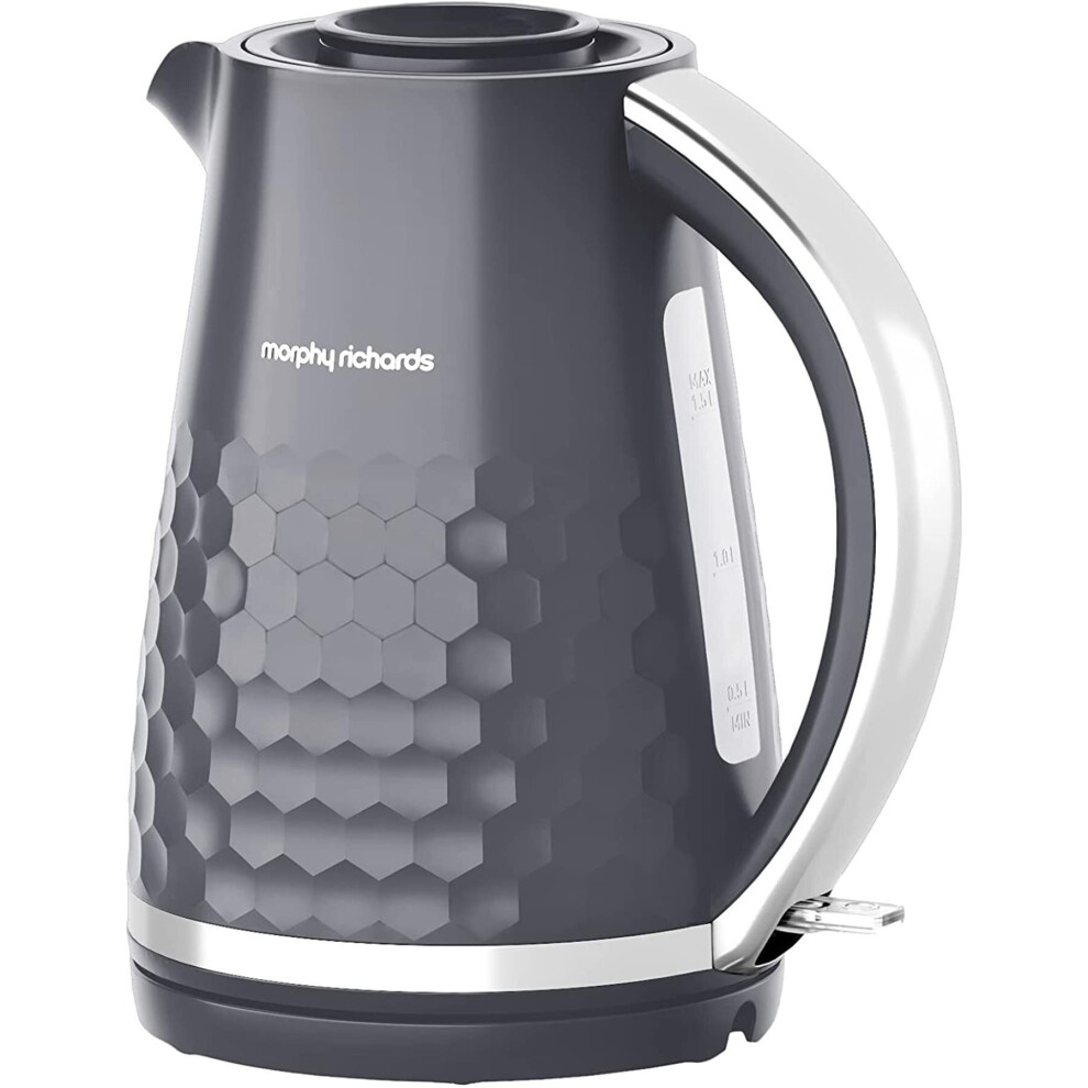 Morphy Richards Hive 108273 Electric Kitchen Jug Kettle 1.5L Grey-image-OPC-P8BC5BQ-NEW