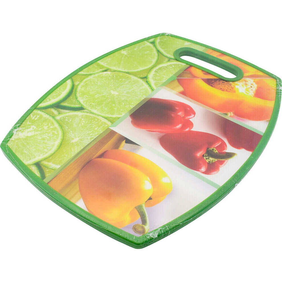 NEW NON SLIP CHOPPING BOARD KITCHEN PLASTIC CUTTING VEGETABLES FRUITS