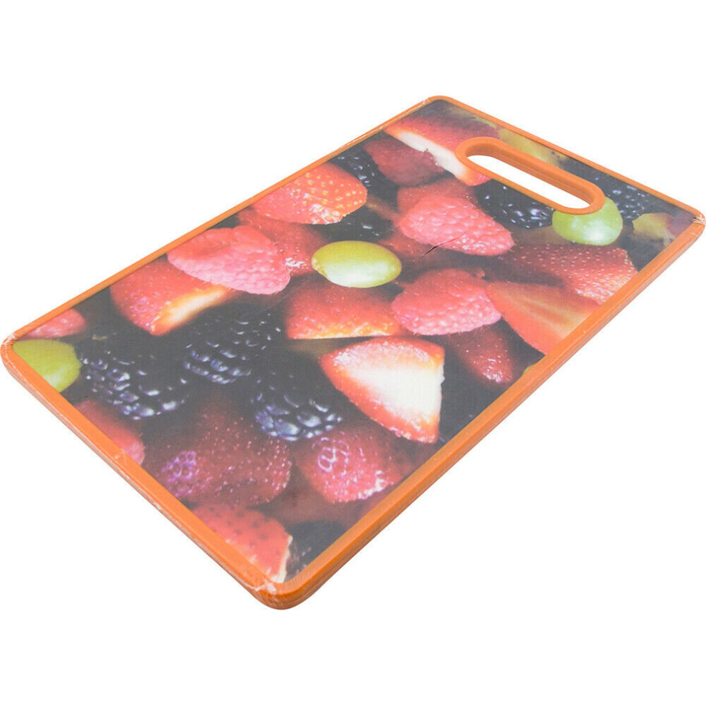 NEW NON SLIP BERRIES CHOPPING BOARD KITCHEN PLASTIC CUTTING VEGETABLES