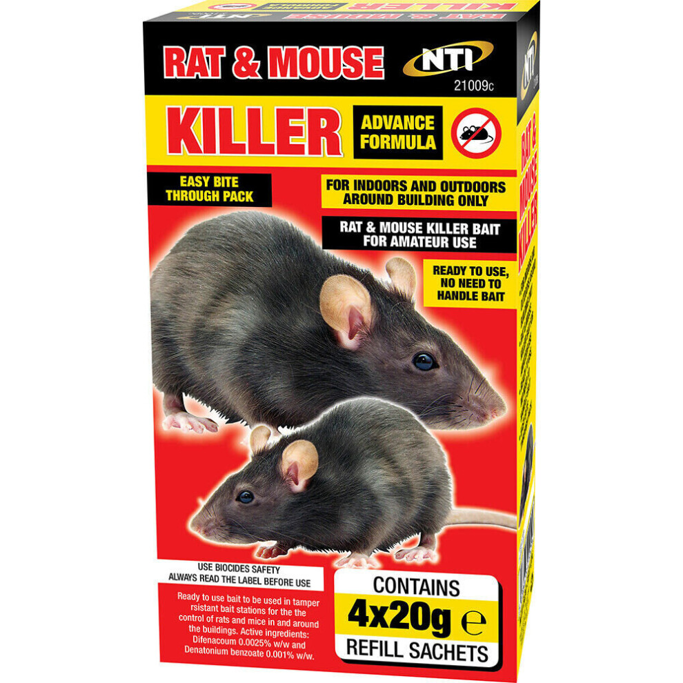 20G X 24 SACHET RAT MOUSE KILLER BAIT PEST CONTROL TREATMENT POISON