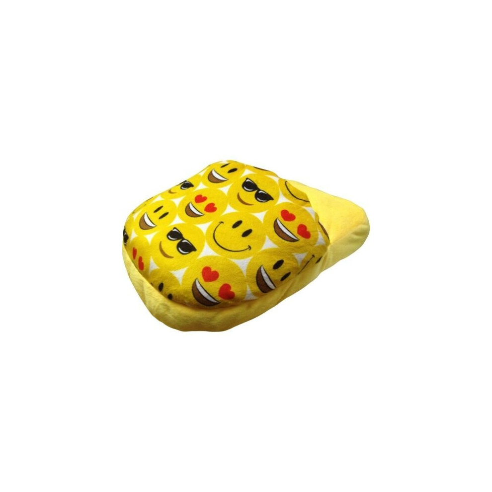 EMOJI JUMBO DOUBLE SLIPPER COMFY FEET PLUSH COSY SNUGGLE FOOT WARMER