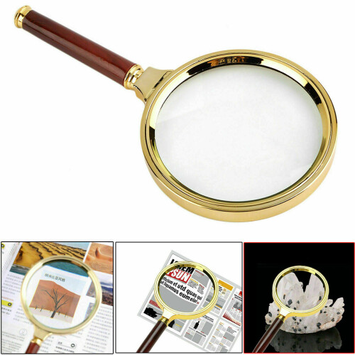 Large 90mm Handheld Magnifying Glass 15x Magnifier Loupe Reading 1