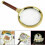 Large 90mm Handheld Magnifying Glass 15x Magnifier Loupe Reading 11