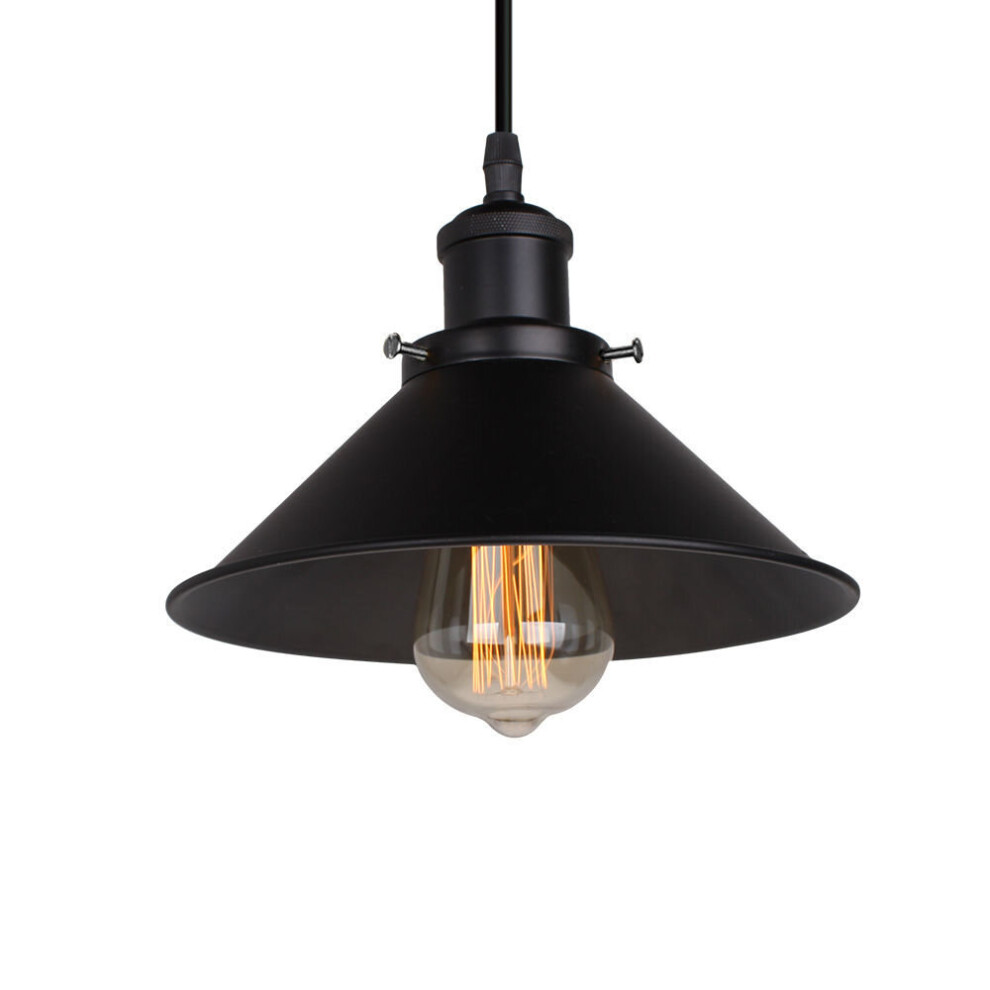 Ã260mm Vintage Ceiling Light Black Retro Industrial Pendant Light,Creative Classic Hanging Light Antique Pendant Lamp E27 Classic Chandelier