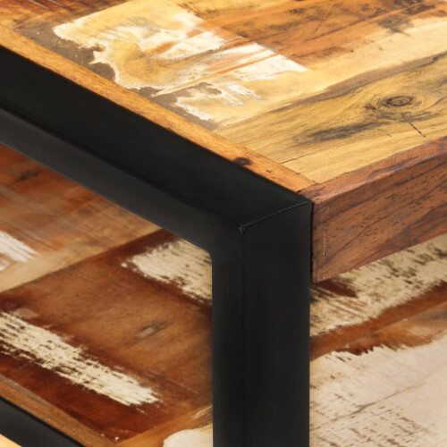 VidaXL vidaXL Solid Reclaimed Wood Coffee Table Wooden Side End Tea Accent Table Set 1
