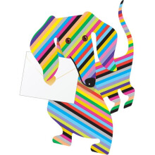 Dylan Dachshund 3D Special Delivery Animal Greeting Card Blank Own Message Cards