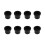 8pcs Bonnet Boot Grommets Badge Stopper Compatible with BMW E60 E61 E46 2