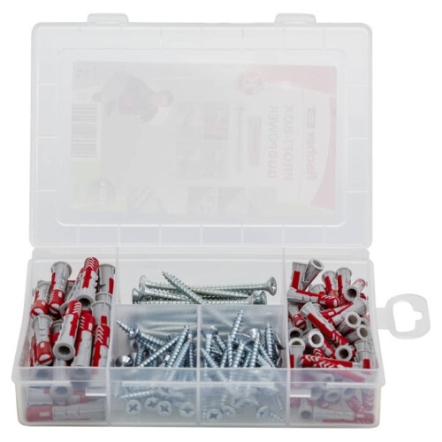 Fischer FISCHER Fixation Cheville Masterbox Duopower mit Schrauben - 50 Stück 1