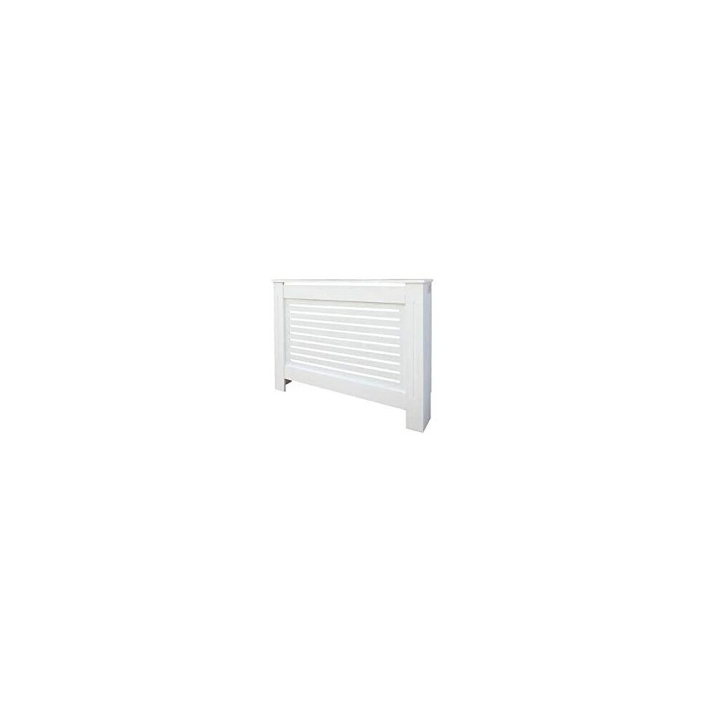 Kensington Modern MDF Radiator Cover - White Grey Horizontal Slat Cabinet, Wall-Mounted for Living Room, Bedroom & Hallway-image-OPC-P8BCFFG-NEW