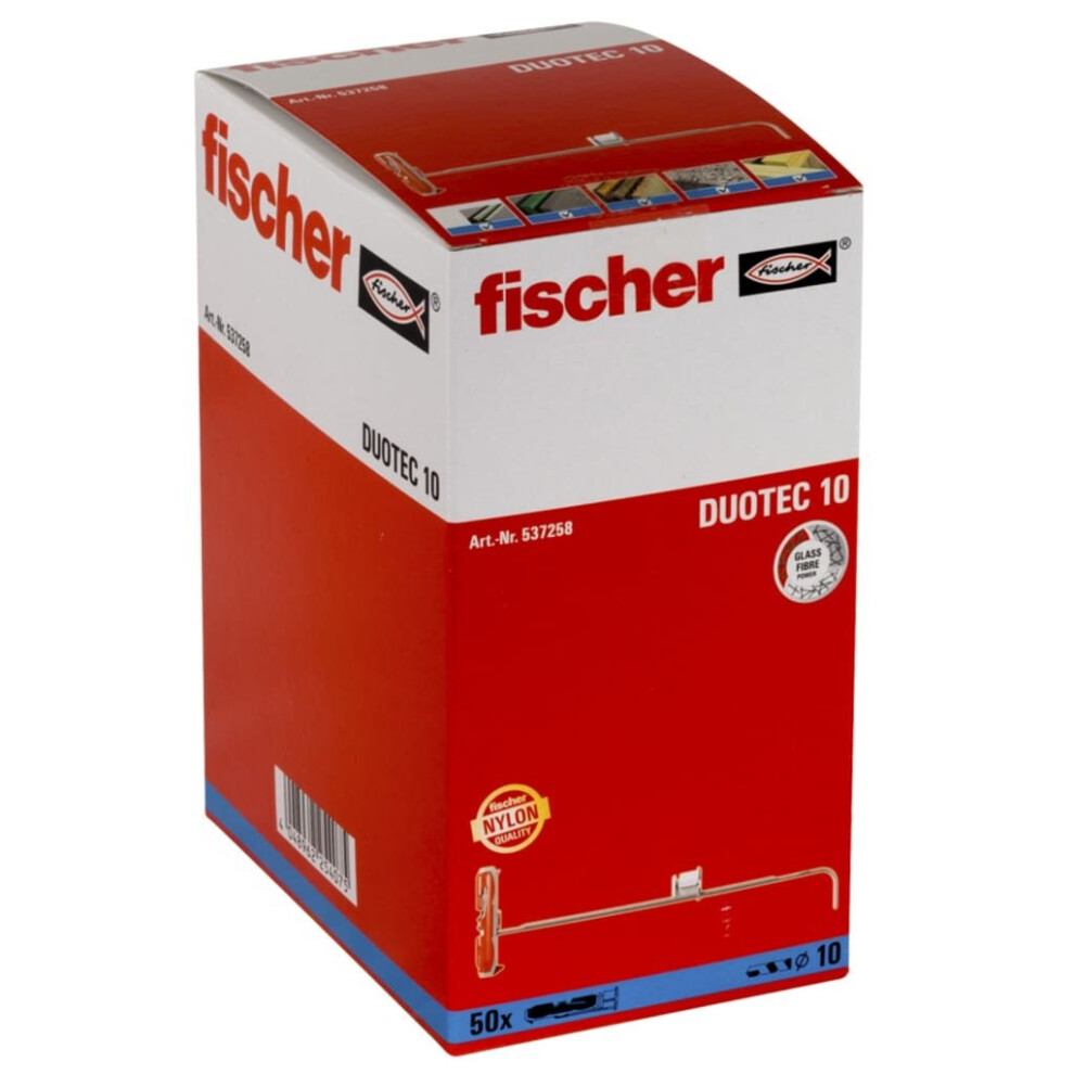 Fischer Nylon Toggle Set 50 Piece Home Garage Drywall Anhor Set Wall Plug