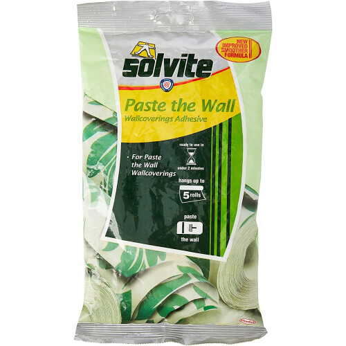 Solvite Paste the Wall 5 Roll Sachet Wallpaper Adhesive Ref 1584707