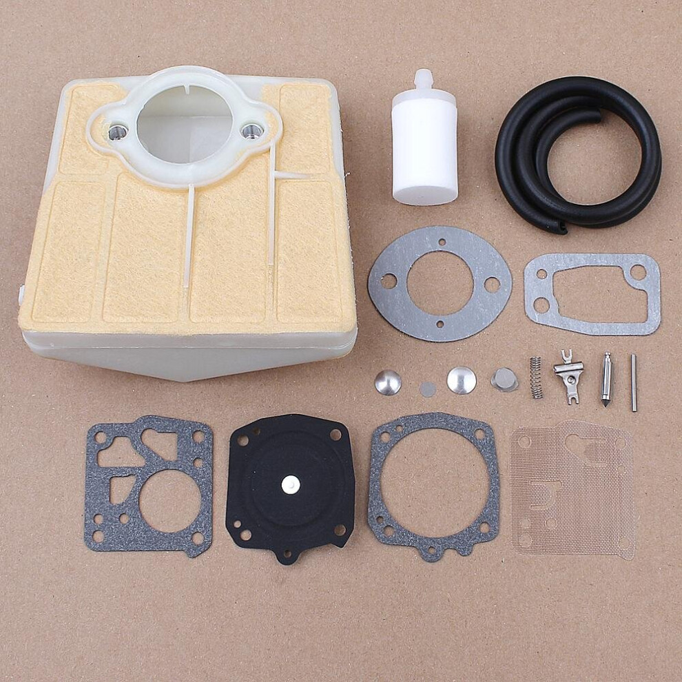 Air Fuel Filter Carburetor Repair Kit  Diaphragm for Husqvarna 61 266 281 288 288XP Chainsaw Tillotson RK-23HS RK-23-HS RK23HS