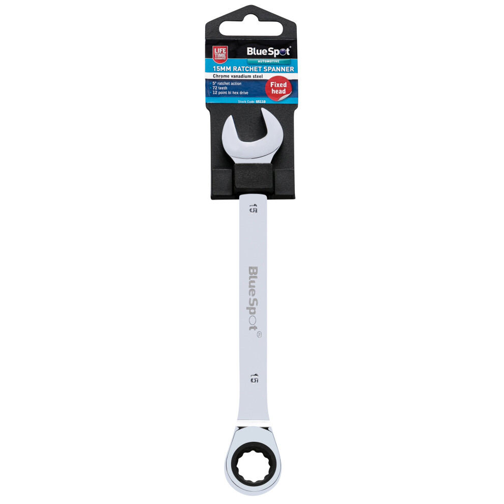 BlueSpot 05108 14mm Ratchet Spanner Fixed Head