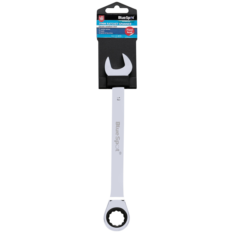 Bluespot 05112 17Mm Ratchet Spanner Fixed Head