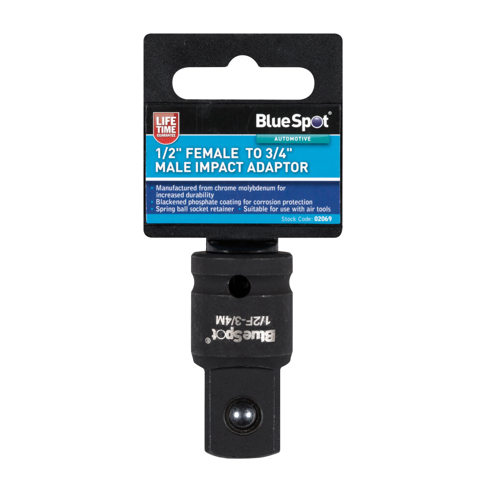 Bluespot 02069 1/2" Female To 3/4" Male Impact Adaptor