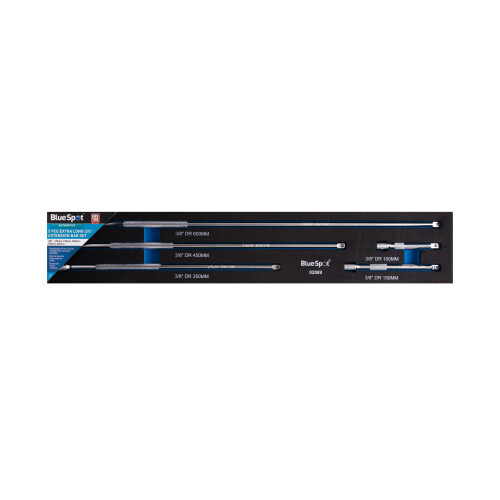 BlueSpot BlueSpot 02089 5 Piece Extra Long 3/8" Extension Bar Set
