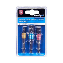 BlueSpot 14113 Colour Coded Impact Socket Adaptors (1/4"-3/8"-1/2")