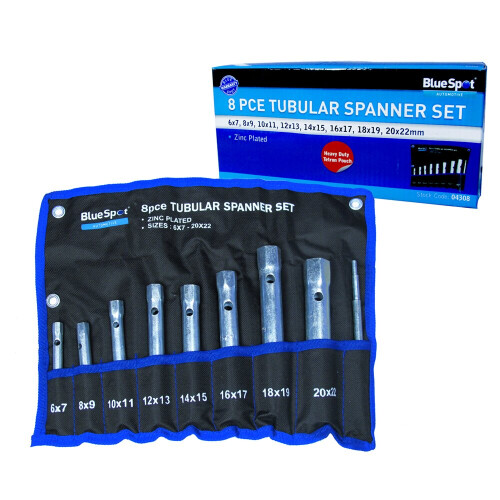 BlueSpot BlueSpot 04307 10Piece Extra Long Double Ring Ratchet Spanner Set