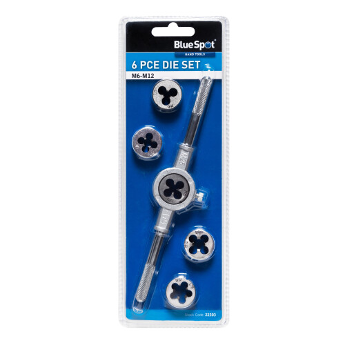 BlueSpot BlueSpot 22303 6 Piece Die Set (M6-M12)