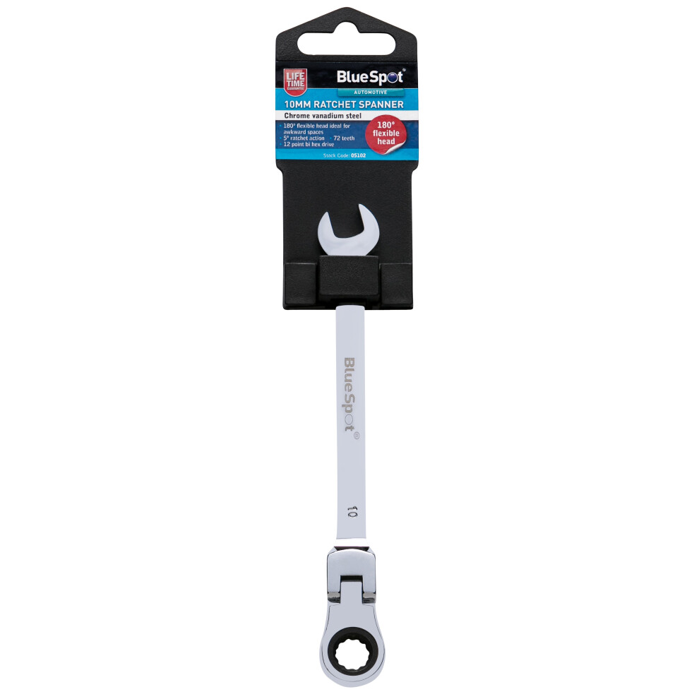 BlueSpot 05100 8mm Ratchet Spanner Fixed Head