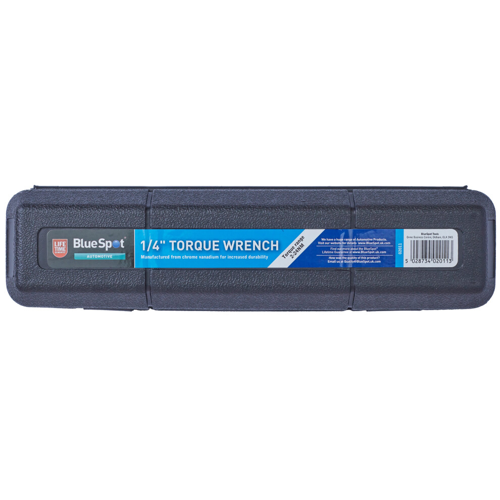 BlueSpot 02011 1/4" Torque Wrench