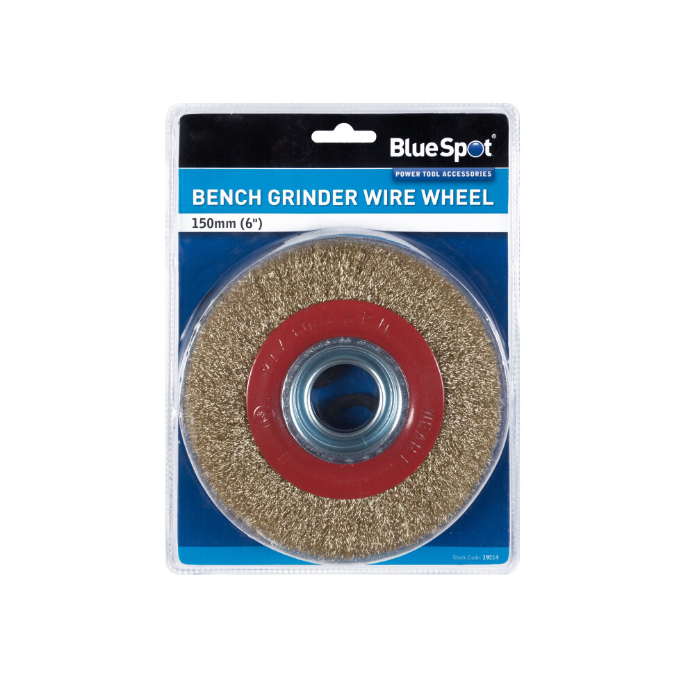 BlueSpot 19214 150mm (6") Bench Grinder Wire Wheel