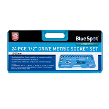 BlueSpot 01548 24 Piece 1/2" Drive Metric Socket Set (10-32mm)
