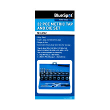 BlueSpot 22301 32 Piece Metric Tap And Die Set