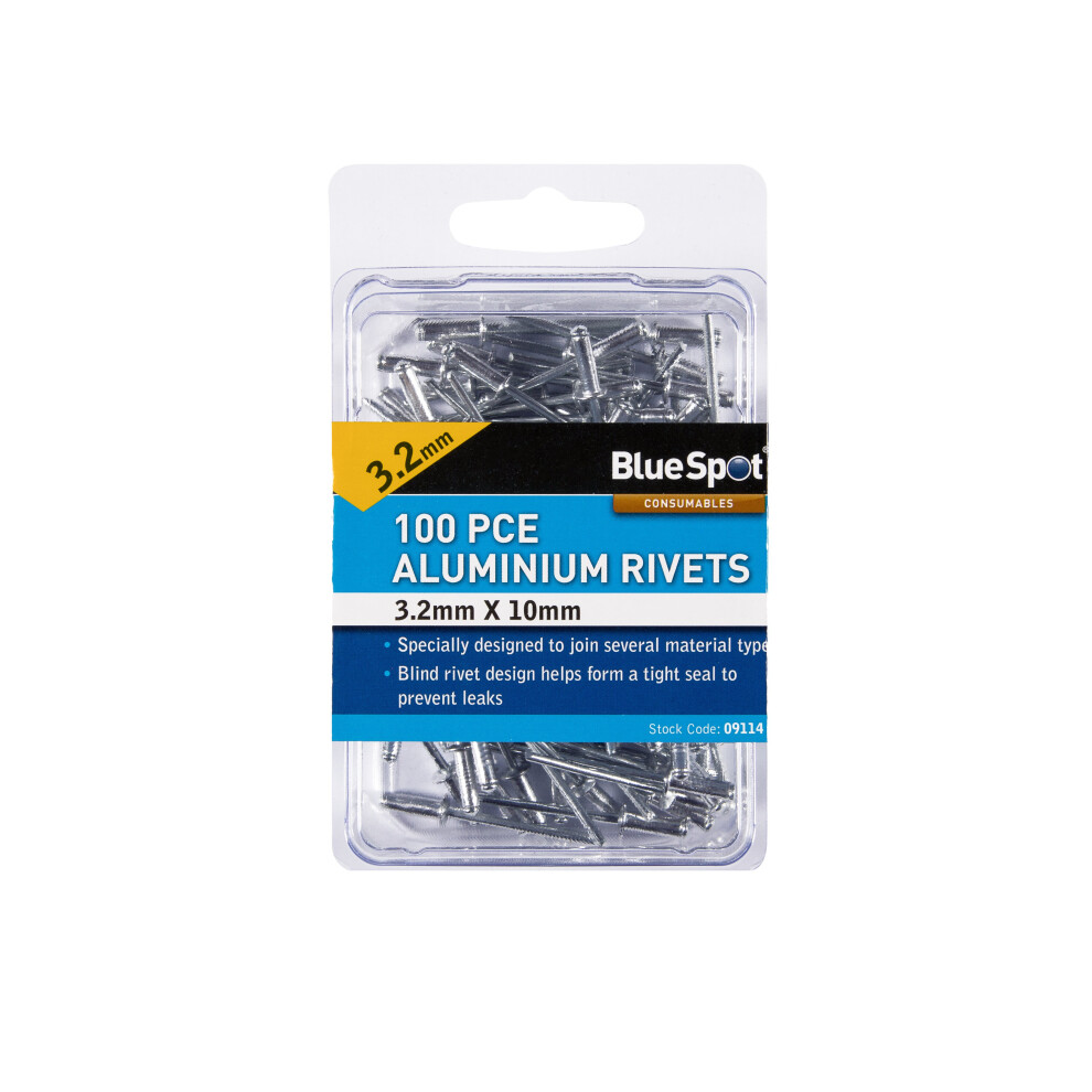 BlueSpot 09108 Long Arm Rivet (3.2-6.4) and Nut Riveter (M4-M10) Set