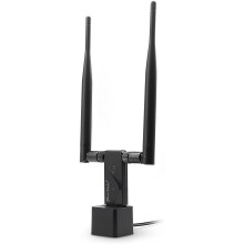 Panda Wireless PAU09 N600 Dual Band (2.4GHz and 5GHz) Wireless N USB Adapter W/Dual 5dBi Antennas - Windows XP/Vista/7/8/8.1/10, Mint, Ubunt