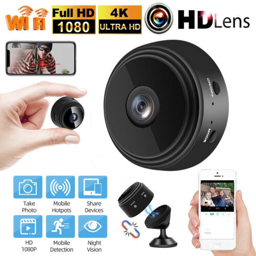 Mini Wireless Wifi Hidden Spy Camera Home Security HD 1080P DVR Night Vision