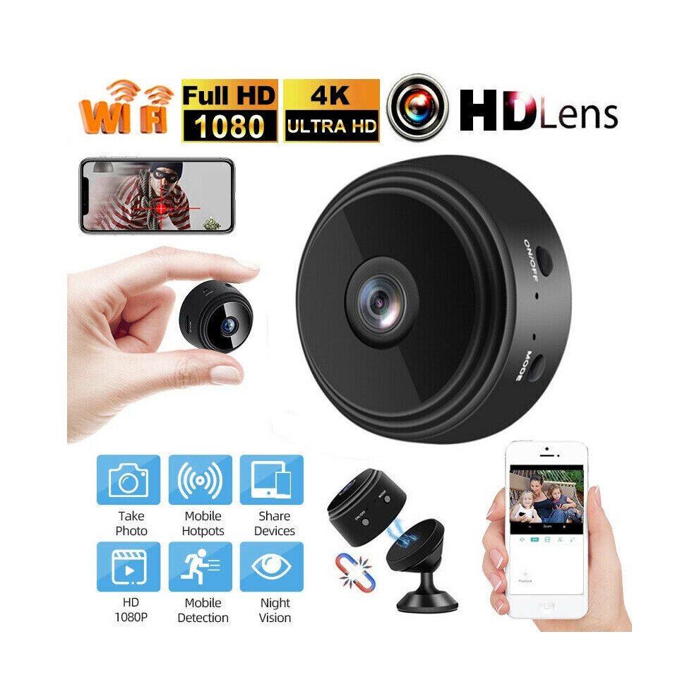 Mini Wireless Wifi Hidden Spy Camera Home Security HD 1080P DVR Night Vision