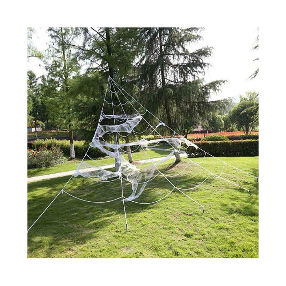 Kinmac Halloween Decoration Giant Spider Web Party Props Decor Outdoor Fancy Dress 5M