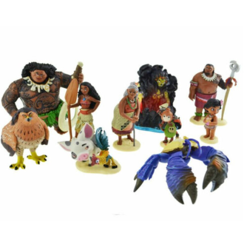 10-pack Moana actionfigurer – dockor – present till barn 1