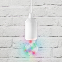 Colour Changing Hanging Pull Cord LED Rope Light - Garages Sheds Tents