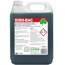 Clover Dish-Bac Bactericidal Washing Up Liquid ~ 2x5 Litre