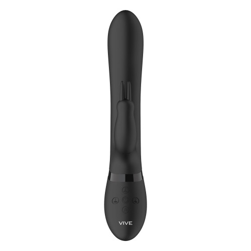 Vive Amoris Black Rabbit Vibrator With Stimulating Beads 2