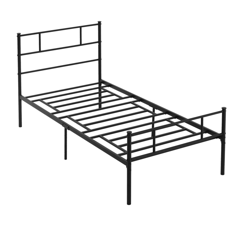 Metal Bed Frame   Headboard and Footboard Underbed Storage