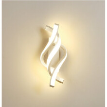 Modern Wall Lamp White LED Wall Sconce Indoor Wall Light for Living Room Corridor Staircase Bedroom (Warm White)