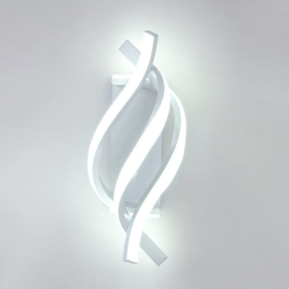 Stoex Modern Wall Lamp Led Wall Sconce Indoor Wall For Living Room Corridor Staircase Bedroom (Cold ) White/Light